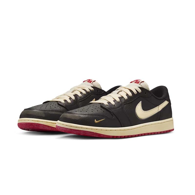 Air Jordan 1 Low OG x Nigel Sylvester 米白 黑色 仿舊 聯名 IB8958-001 [台灣現貨]