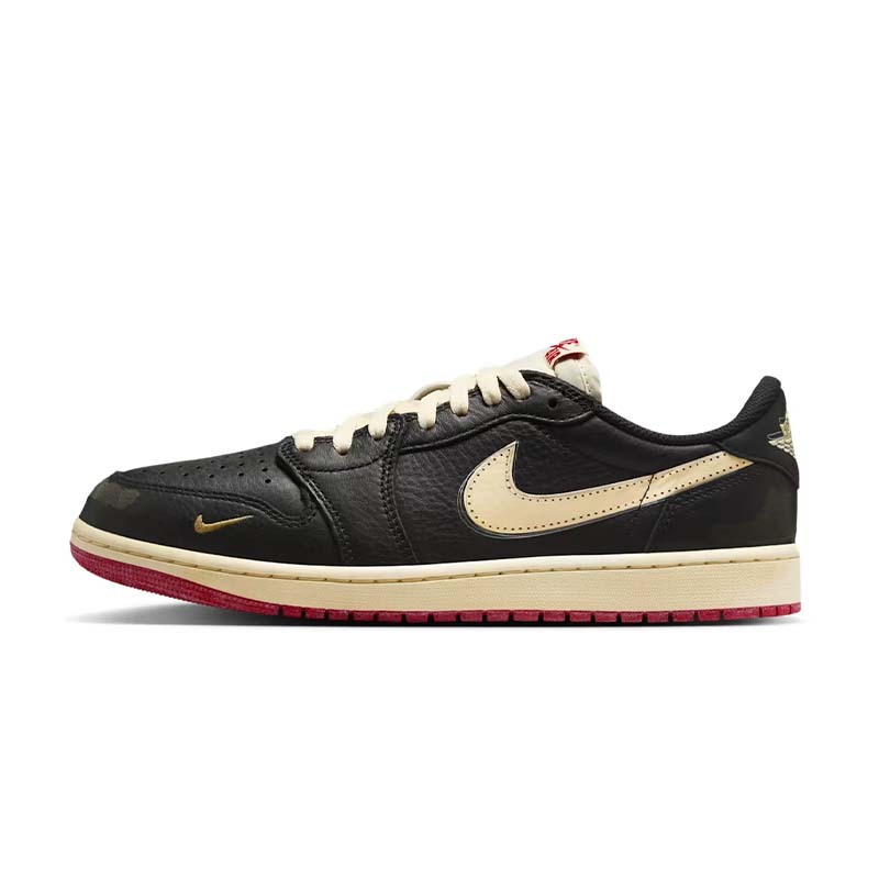 Air Jordan 1 Low OG x Nigel Sylvester 米白 黑色 仿舊 聯名 IB8958-001 [台灣現貨]