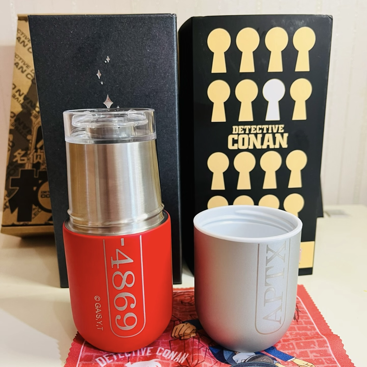 <正版授權>幸運石 名偵探柯南 APTX-4869 保溫杯 陶瓷杯 馬克杯