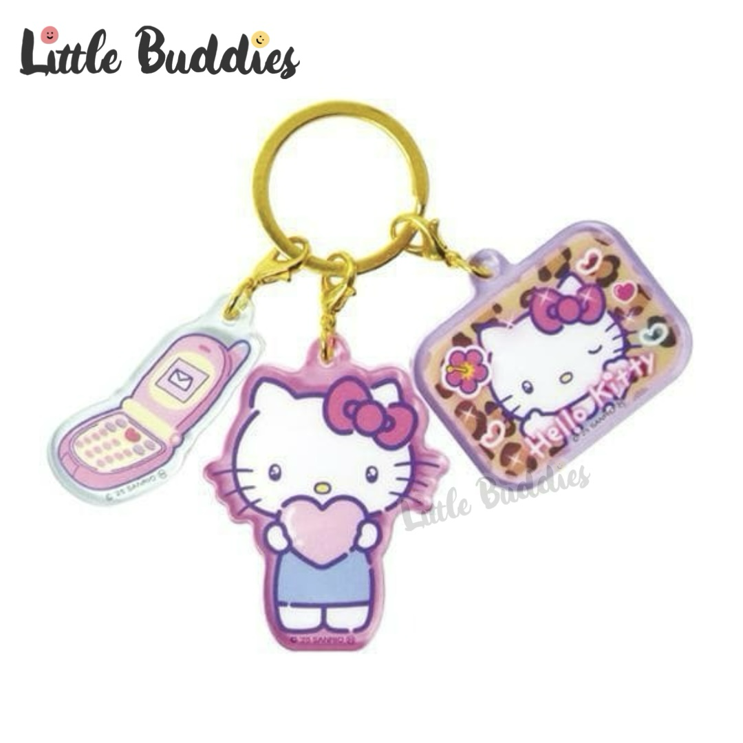 日本 Sanrio 心動回憶系列 - 3件吊牌匙扣