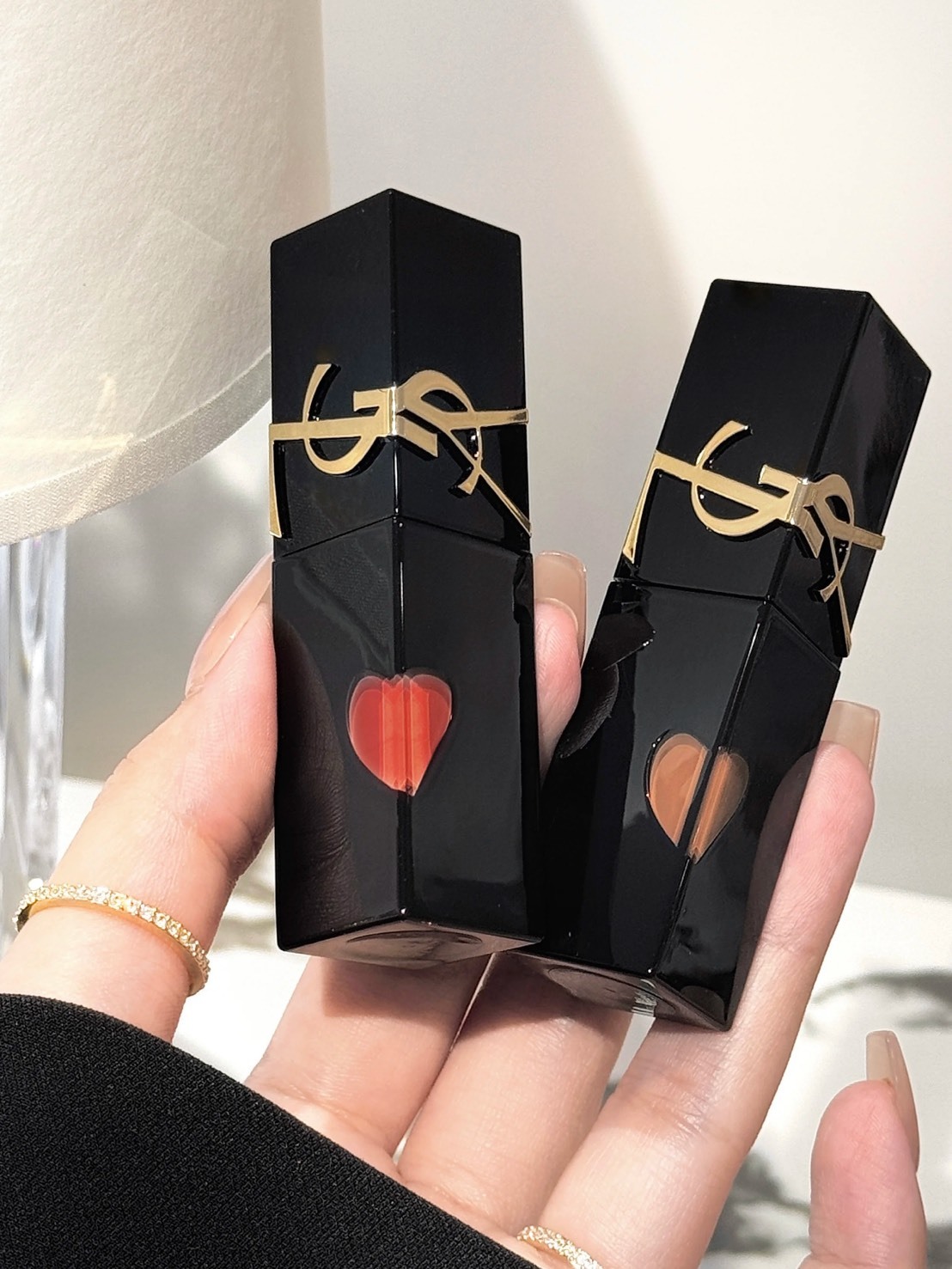 YSL 愛心 水光唇釉 黑管