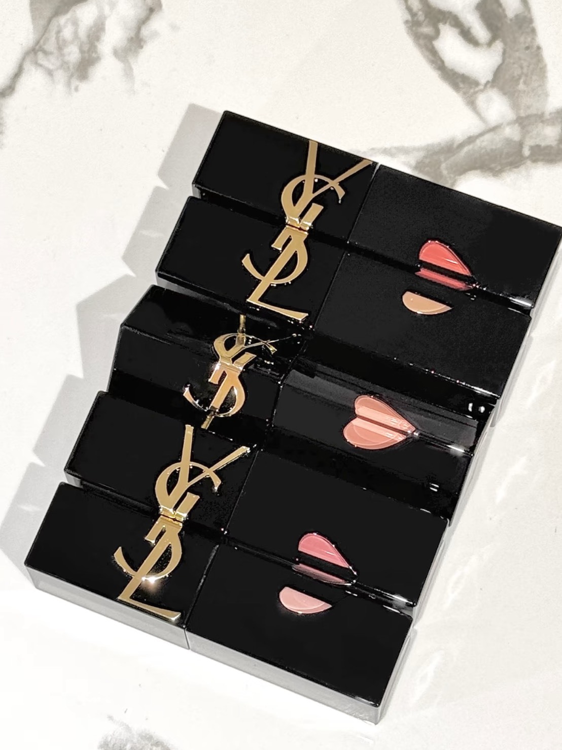 YSL 愛心 水光唇釉 黑管