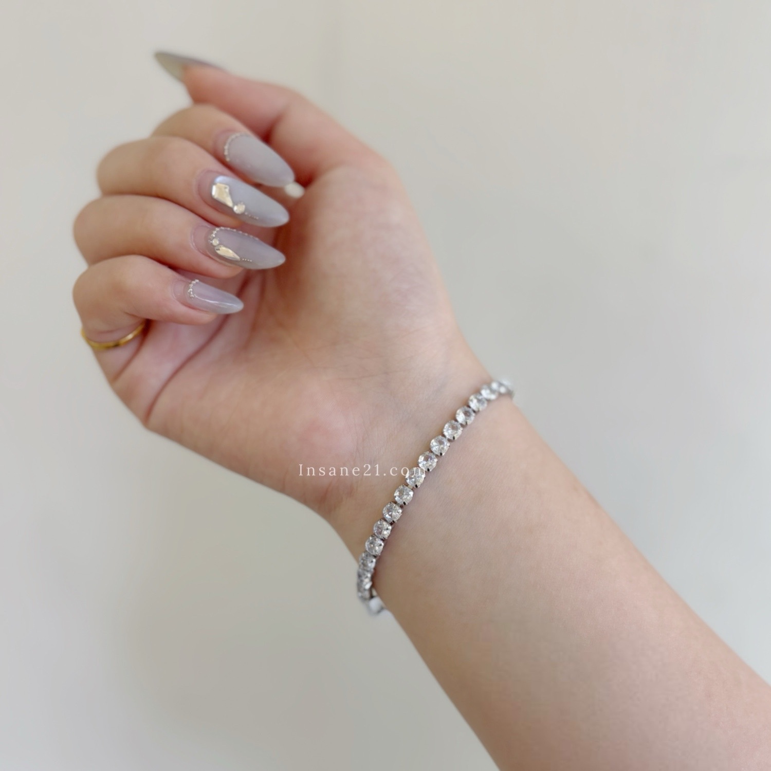 手鍊 鑽石 滿鑽  精緻手飾 銀色 配件 男女款
