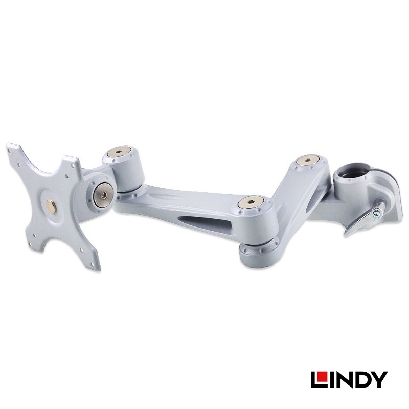 米特3C數位–LINDY 林帝 螢幕長旋臂式支臂+C型夾鉗式支桿45CM 40696+40692