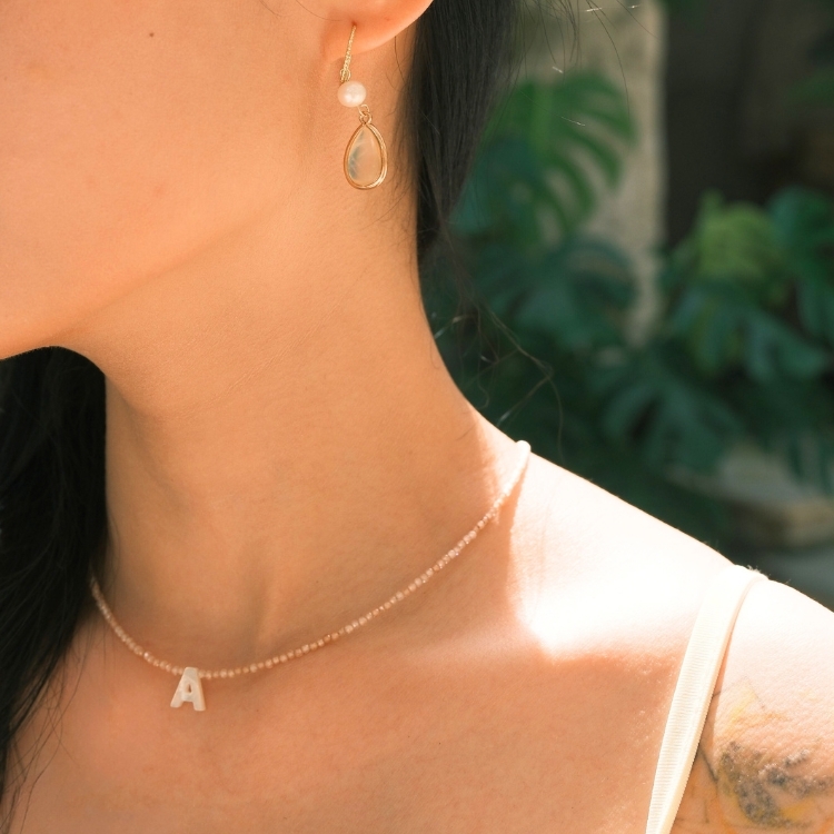 Me Me 密碼系列 字母項鍊 天然貝珠 共26款