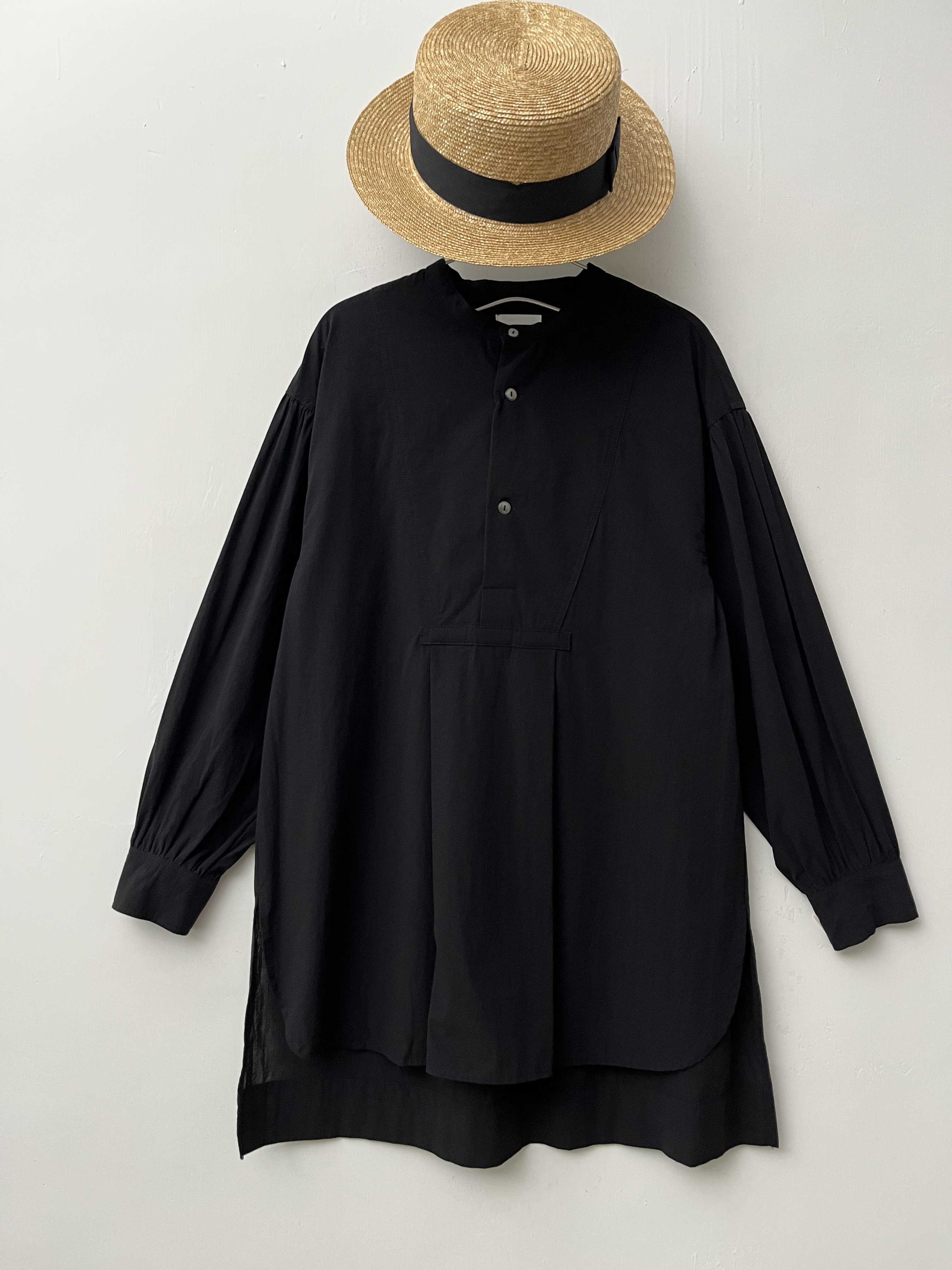 日本製iKi黑色小企領top