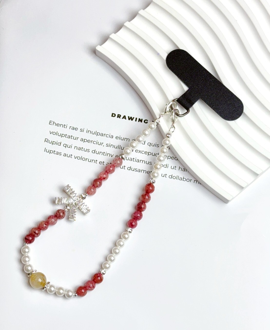 草莓水晶/鈦晶水晶吊飾