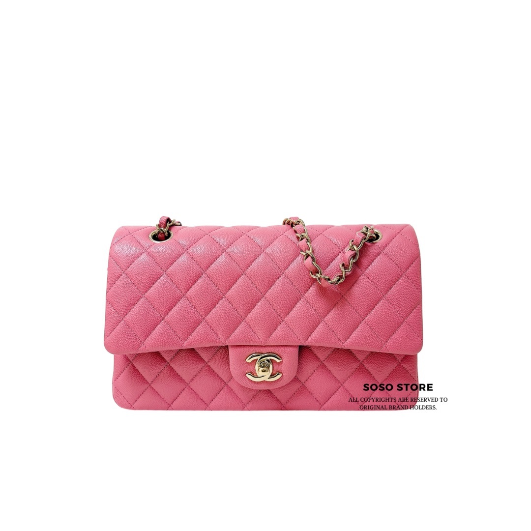 Chanel Classic Flap 25 cm - Pink / Ghw