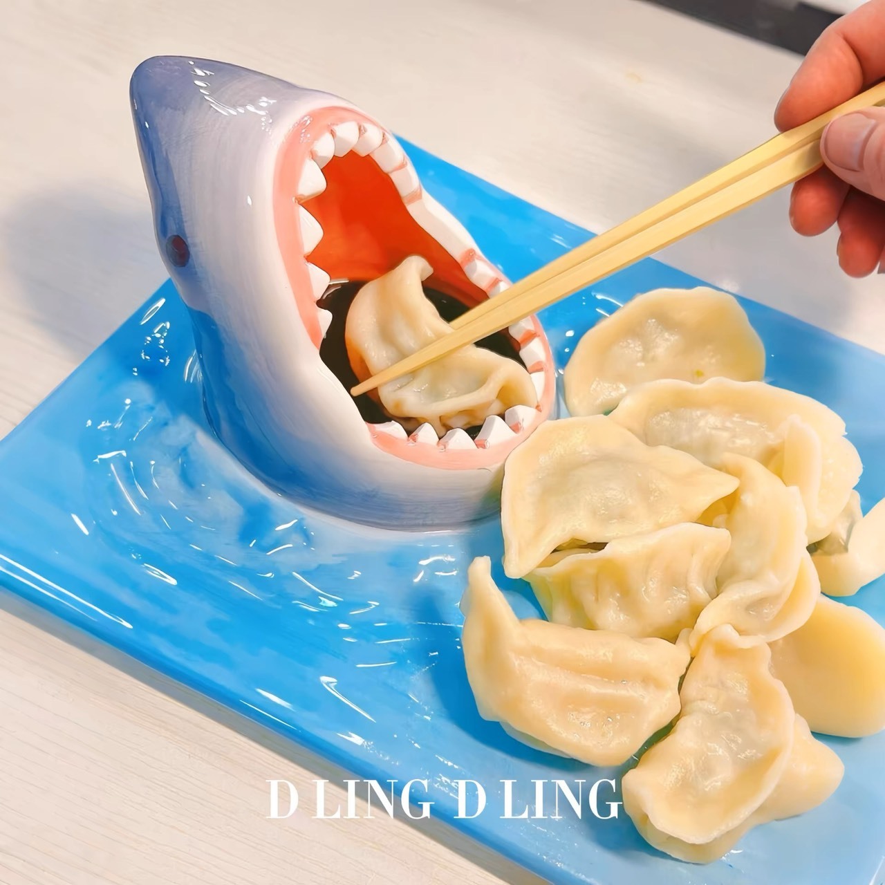 大白鯊 造型盤子