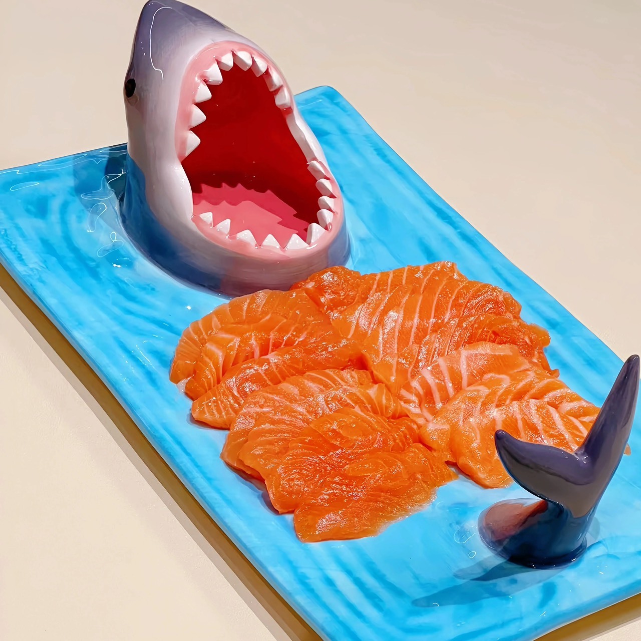 大白鯊 造型盤子