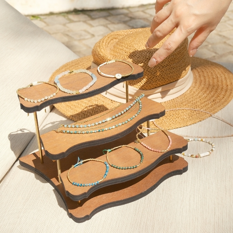 曙光島嶼 綠意晨曦島 藍夢晨光島 非洲松石 天河石 雙層手鏈