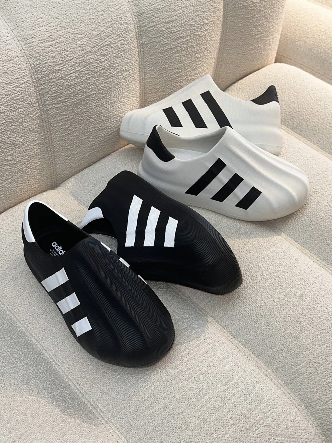 ADIDAS ADIFOM SUPERSTAR  防水 貝殼頭 穆勒鞋 黑白 2色