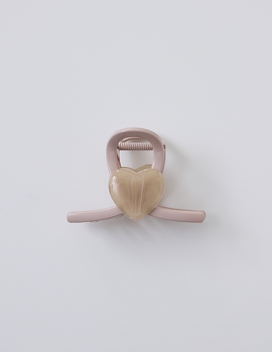 渲染愛心髮夾(粉)