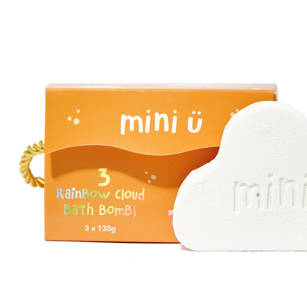 英國MINI U-沐浴爆爆白雲朵朵(130g x 3入)