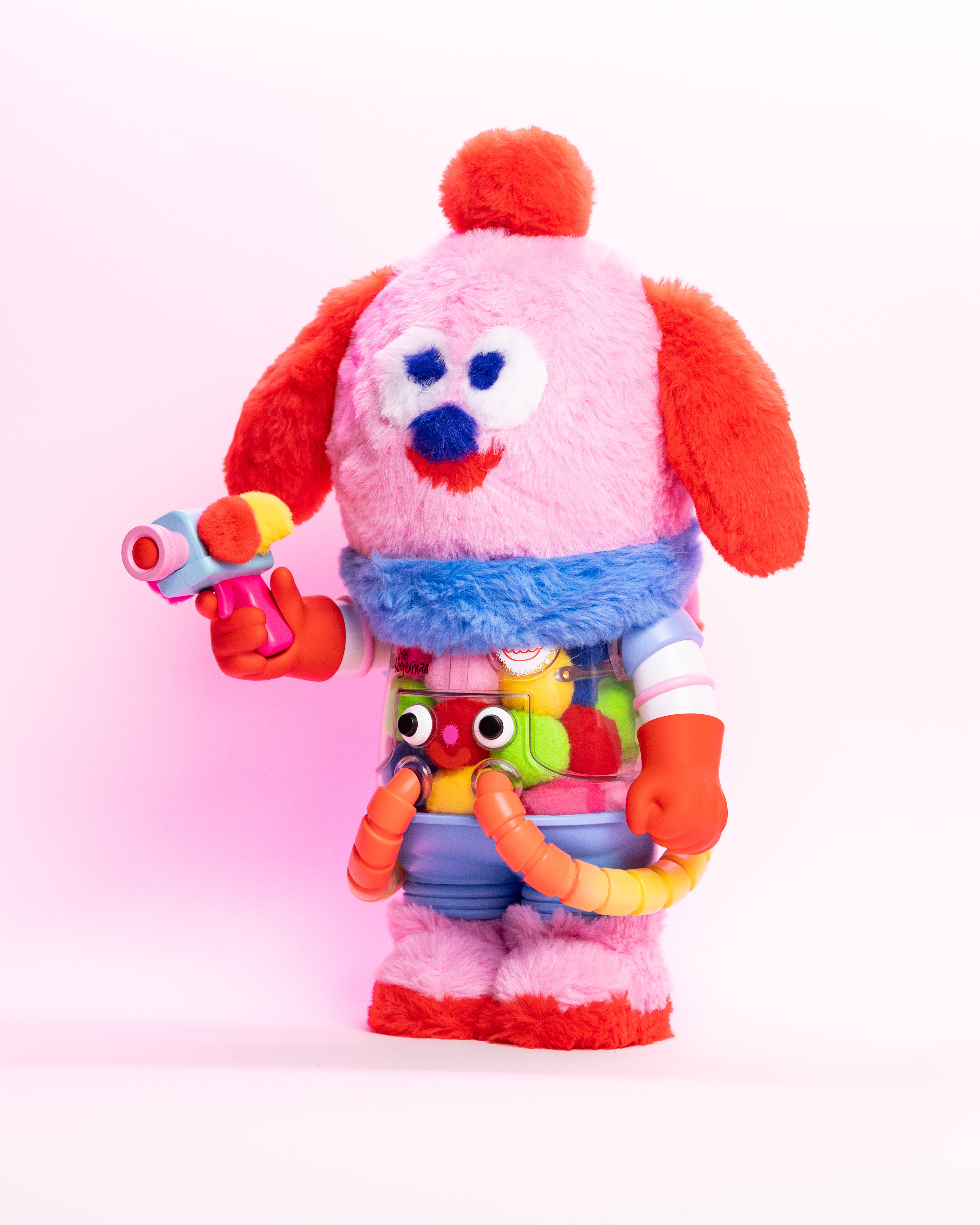 POP MART MEGA SPACE MOLLY JON BURGERMAN 400% 泡泡瑪特 太空莫莉 喬恩・伯格曼 毛毛小丑