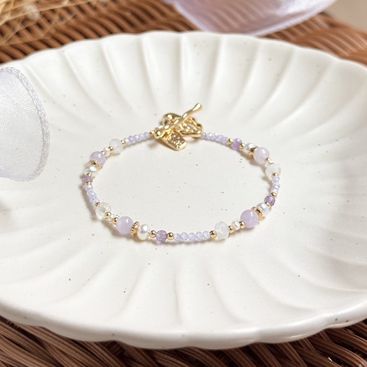 生日花 • 拾貳月貳柒 • 歐石楠 – 紫水晶 – 手鍊