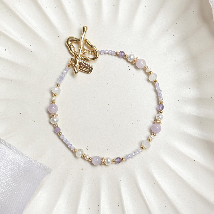 生日花 • 拾貳月貳柒 • 歐石楠 – 紫水晶 – 手鍊