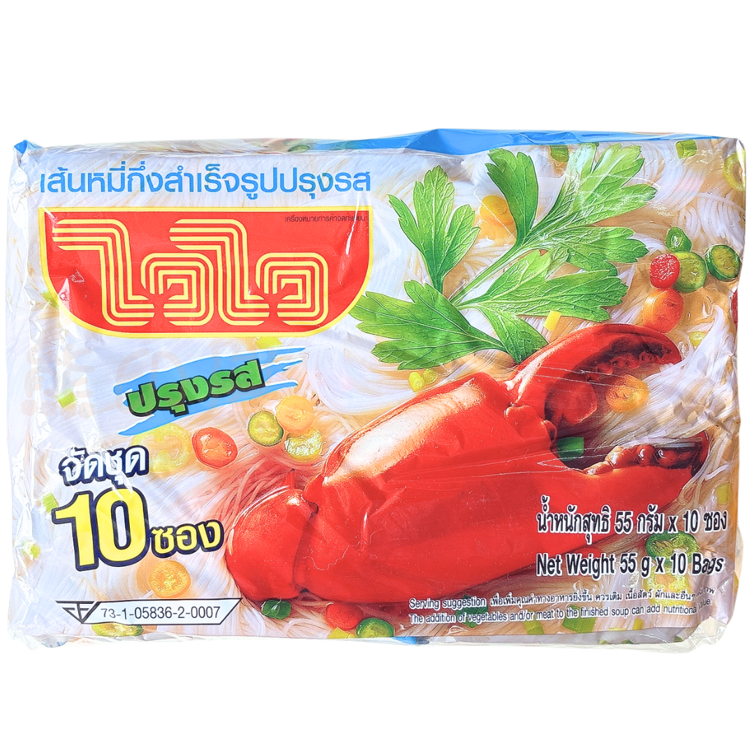 泰國蟹肉湯味銀絲米粉 55G X10包裝 到期日 2026-7-8