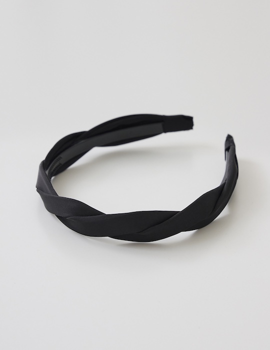 麻花扭結髮箍(黑)