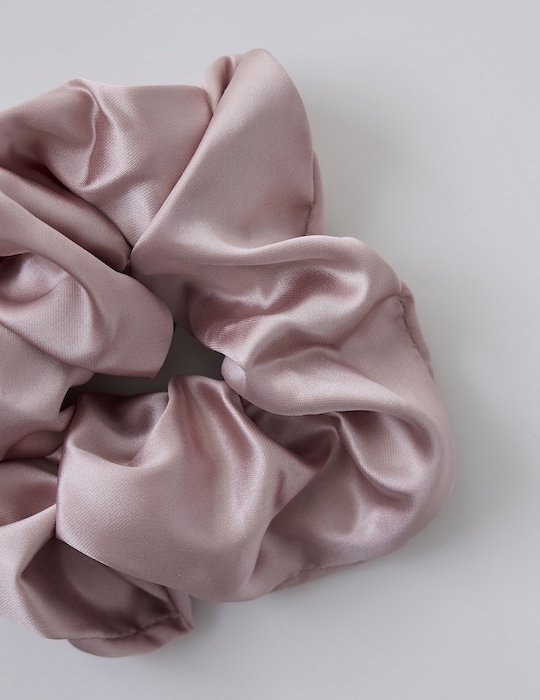 氣質緞面髮圈(粉)
