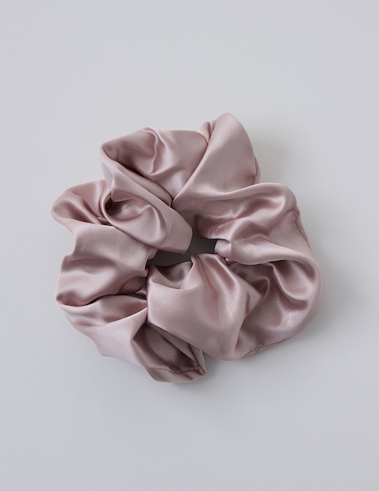 氣質緞面髮圈(粉)