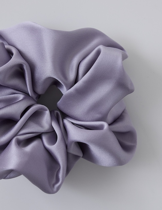 氣質緞面髮圈(藍紫)
