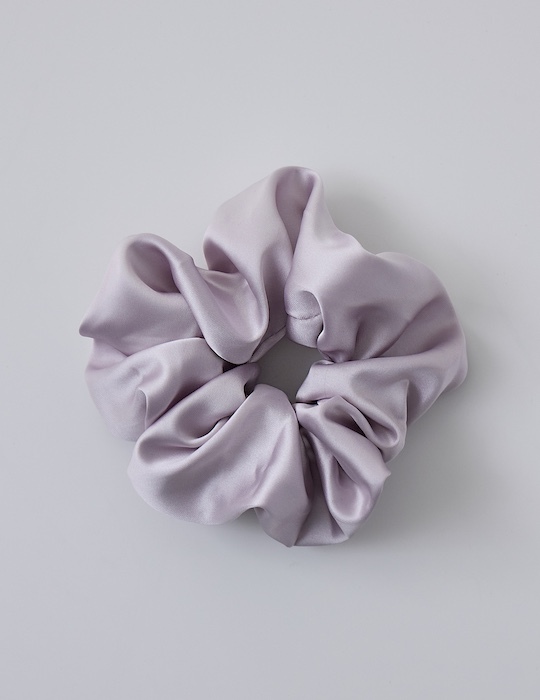 氣質緞面髮圈(粉紫)