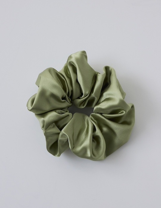 氣質緞面髮圈(綠)