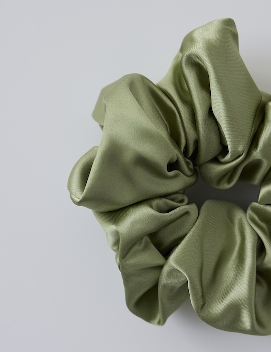 氣質緞面髮圈(綠)