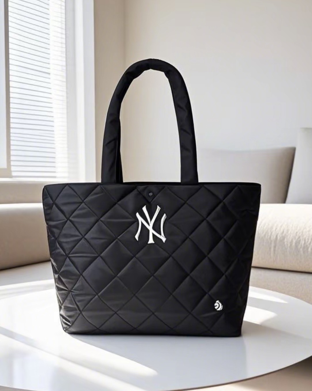 【預購】NEW ERA x MLB 菱格紋托特包 黑色 60424604