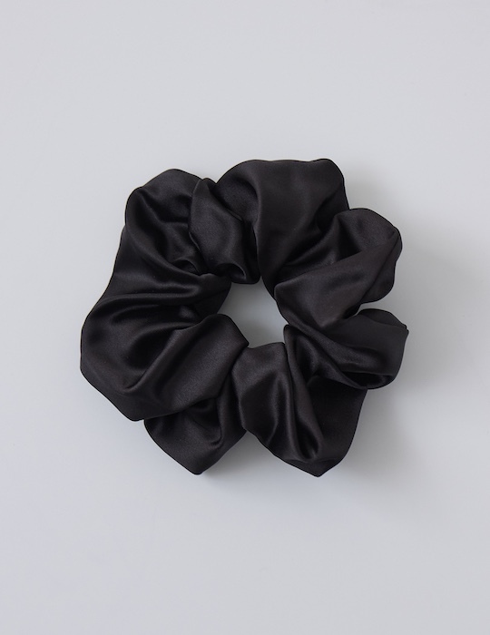 氣質緞面髮圈(黑)