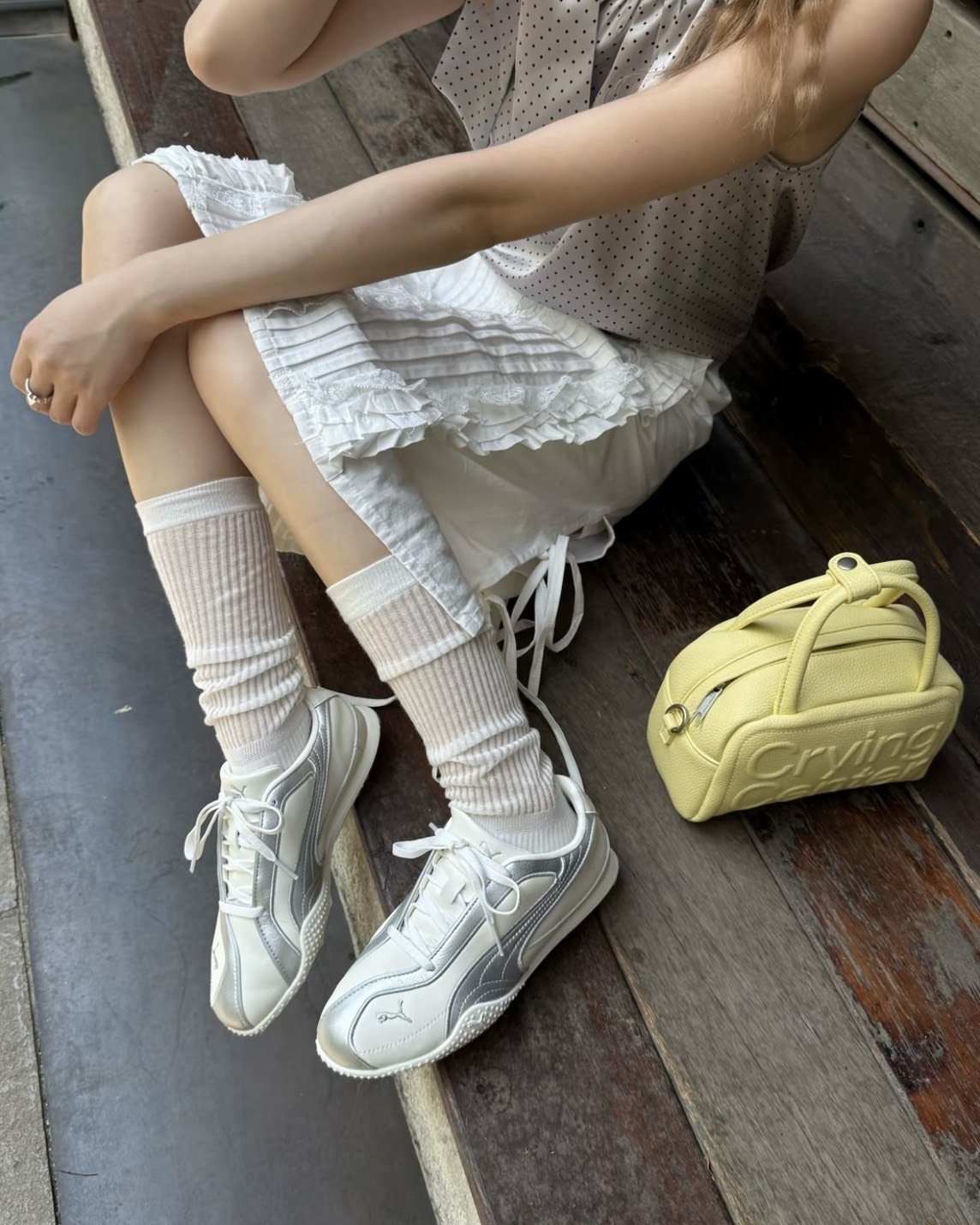 【預購】PUMA BELLA V2 LEATHER 奶油銀白 40404302