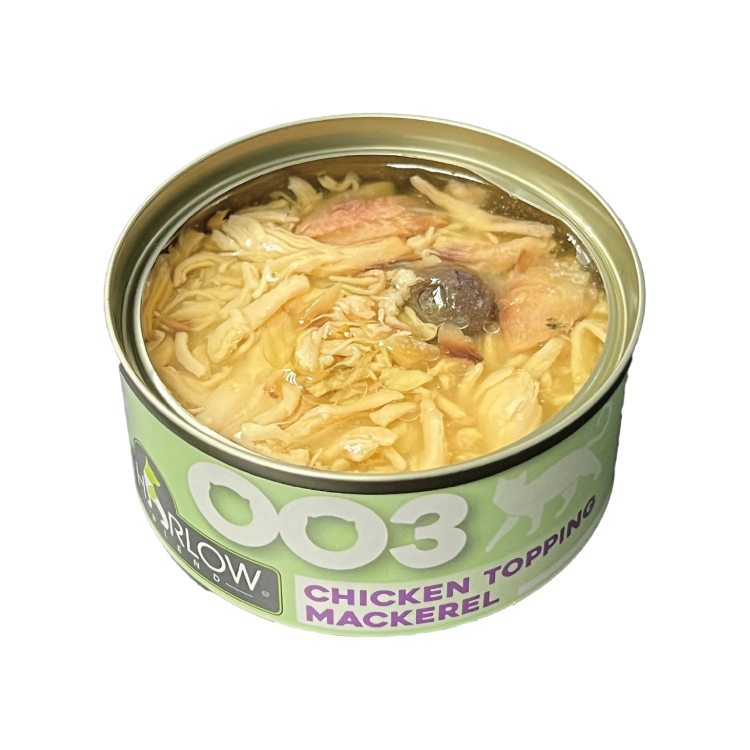 Harlow Blend 楓葉 - 無穀物肉絲主食罐 - OO3 雞肉鯖魚濃湯 80g (高齡貓配方) (任選6罐$81)