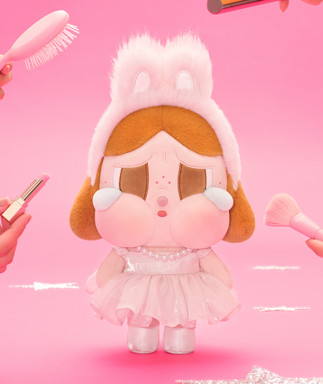 POPMART 泡泡瑪特 Crybaby Shiny Shiny 系列 毛絨公仔 娃娃 哭娃 芭蕾風 2色/預購