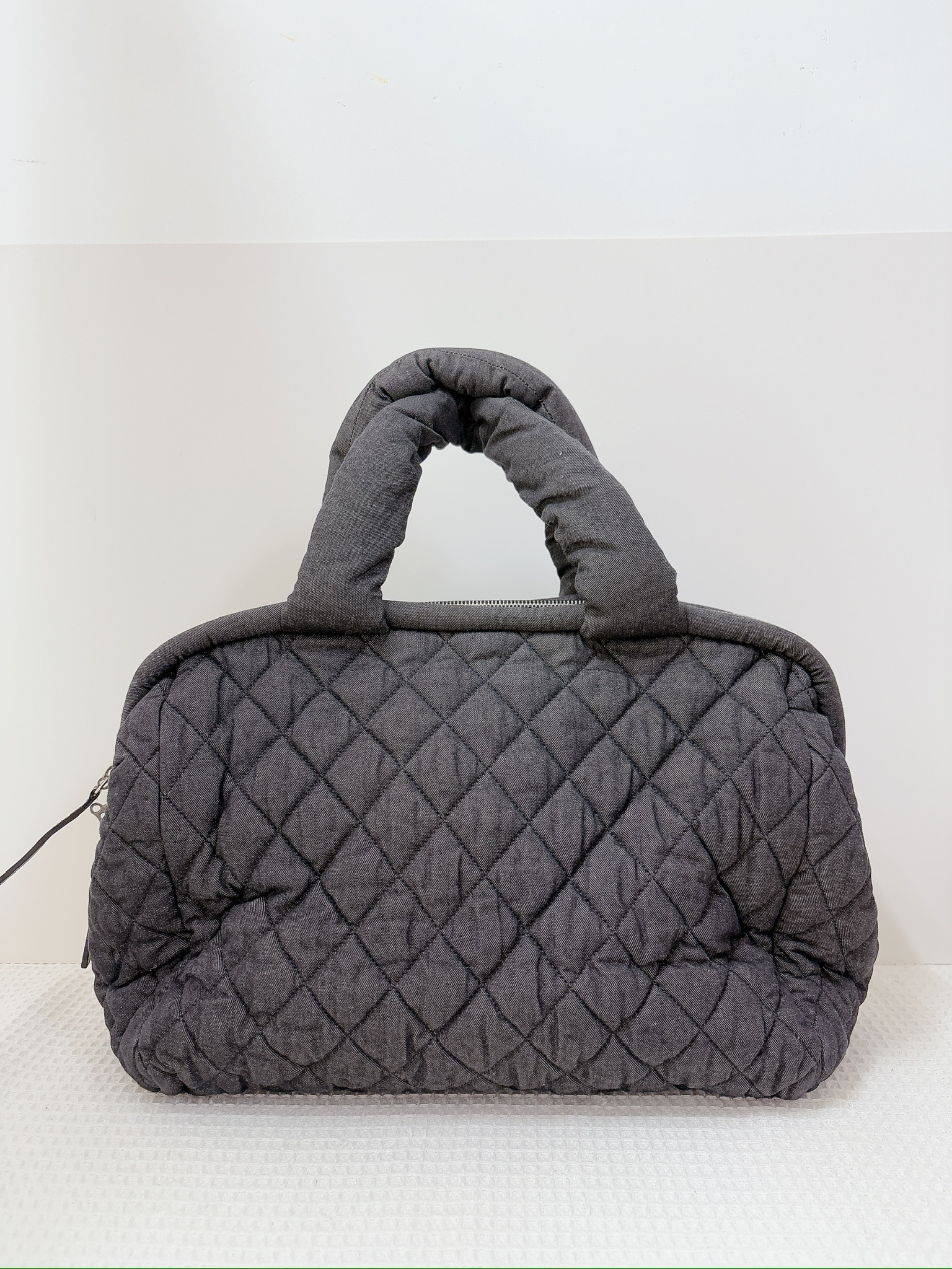 Chanel Cocoon Denim Bag - Black / Shw