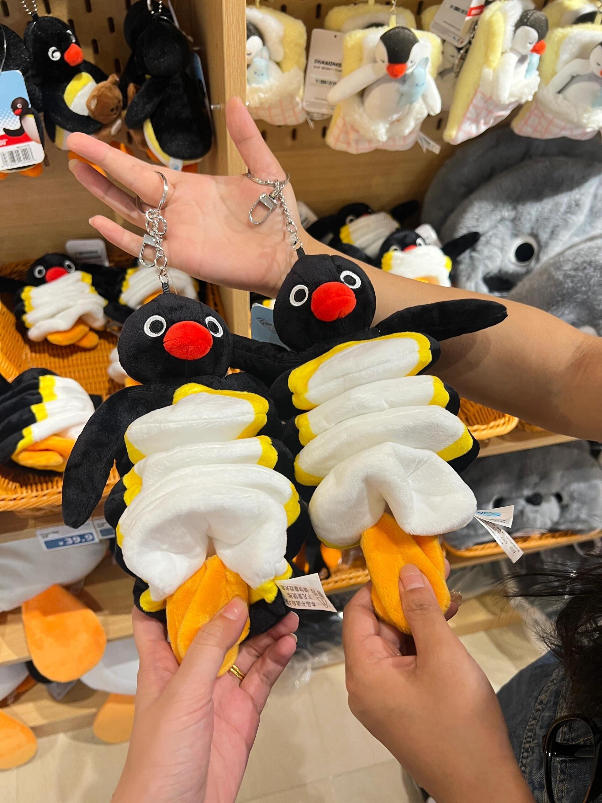 PINGU 正版授權 企鵝彈簧公仔 吊飾 鑰匙圈 毛絨公仔 (任買兩件711免運)/預購