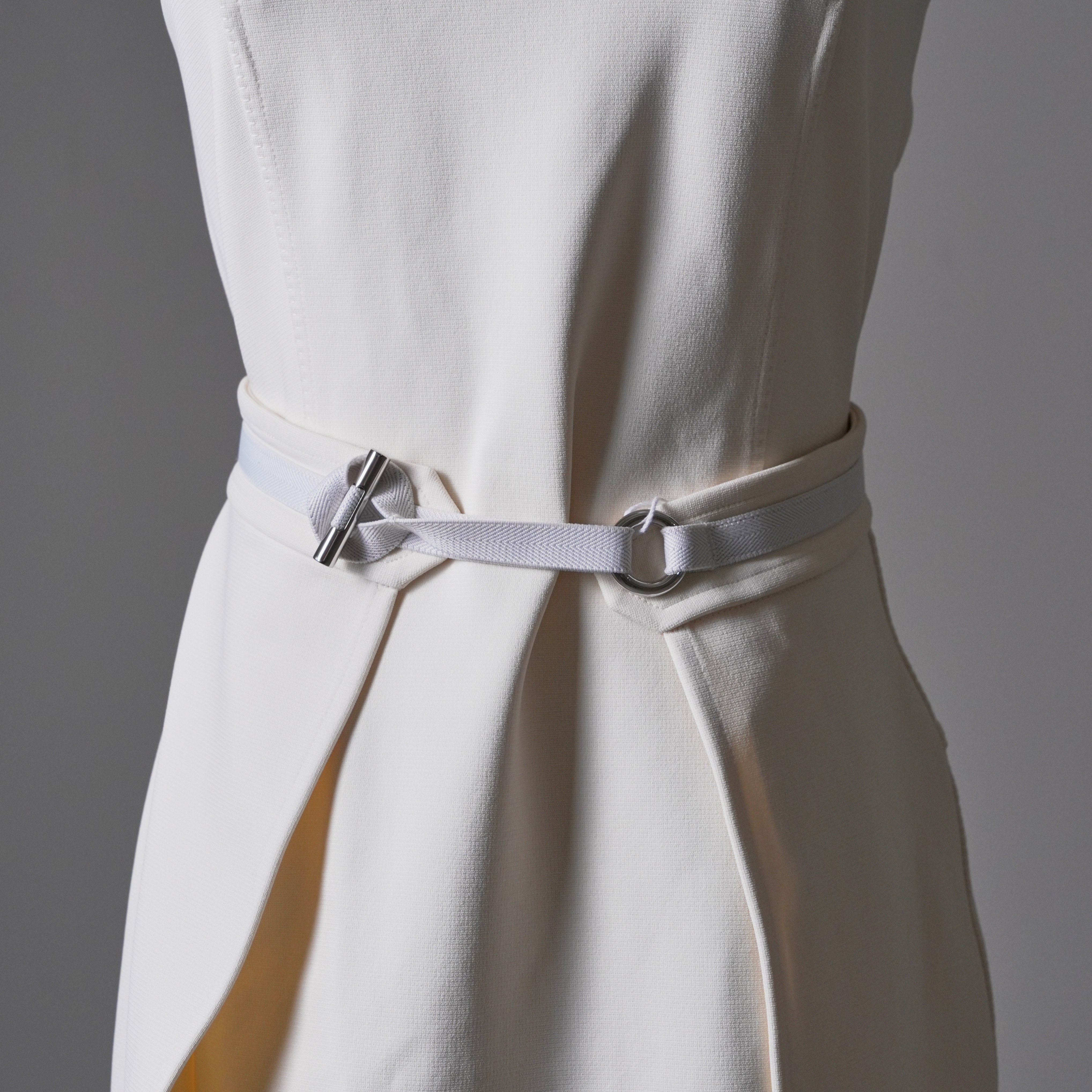 HERMES 白色連身裙