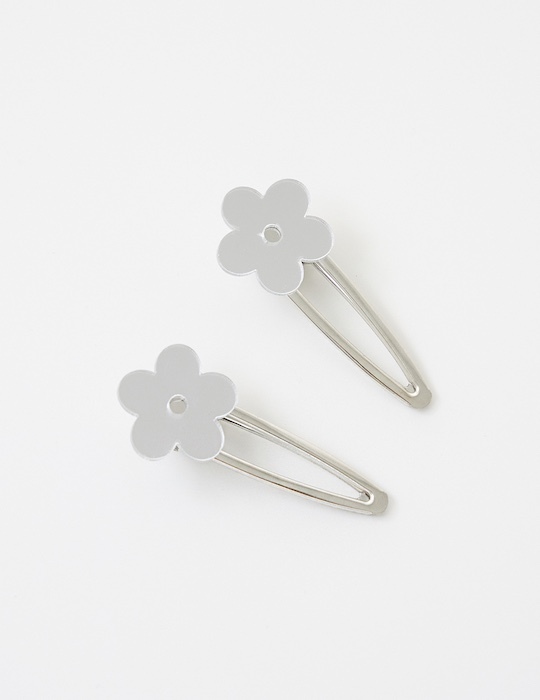 鏡之花髮夾(一組售)