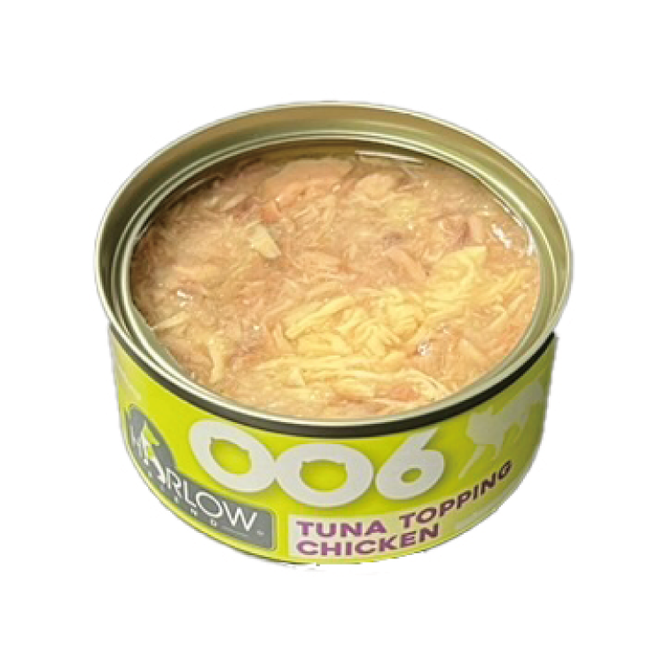 Harlow Blend 楓葉 - 無穀物肉絲主食罐 - OO6 鮪魚雞肉濃湯 80g (泌尿和消炎配方) (任選6罐$81)