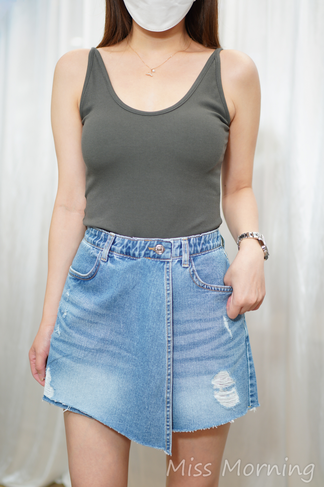 外裙內褲款牛仔褲(33995)