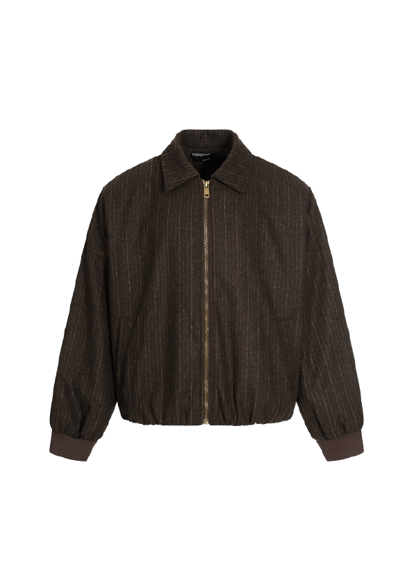 SIMPLEACTION 老錢boxy美式復古美拉德麋皮紋外套