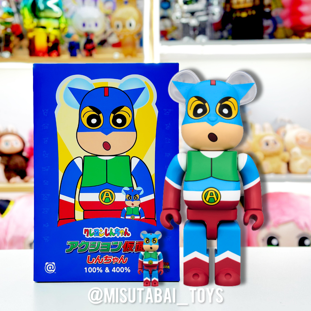 100%+400% Be@rbrick Action Kamen Shin-chan