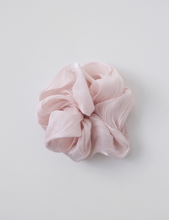 軟綿珠光雲朵髮圈(粉)