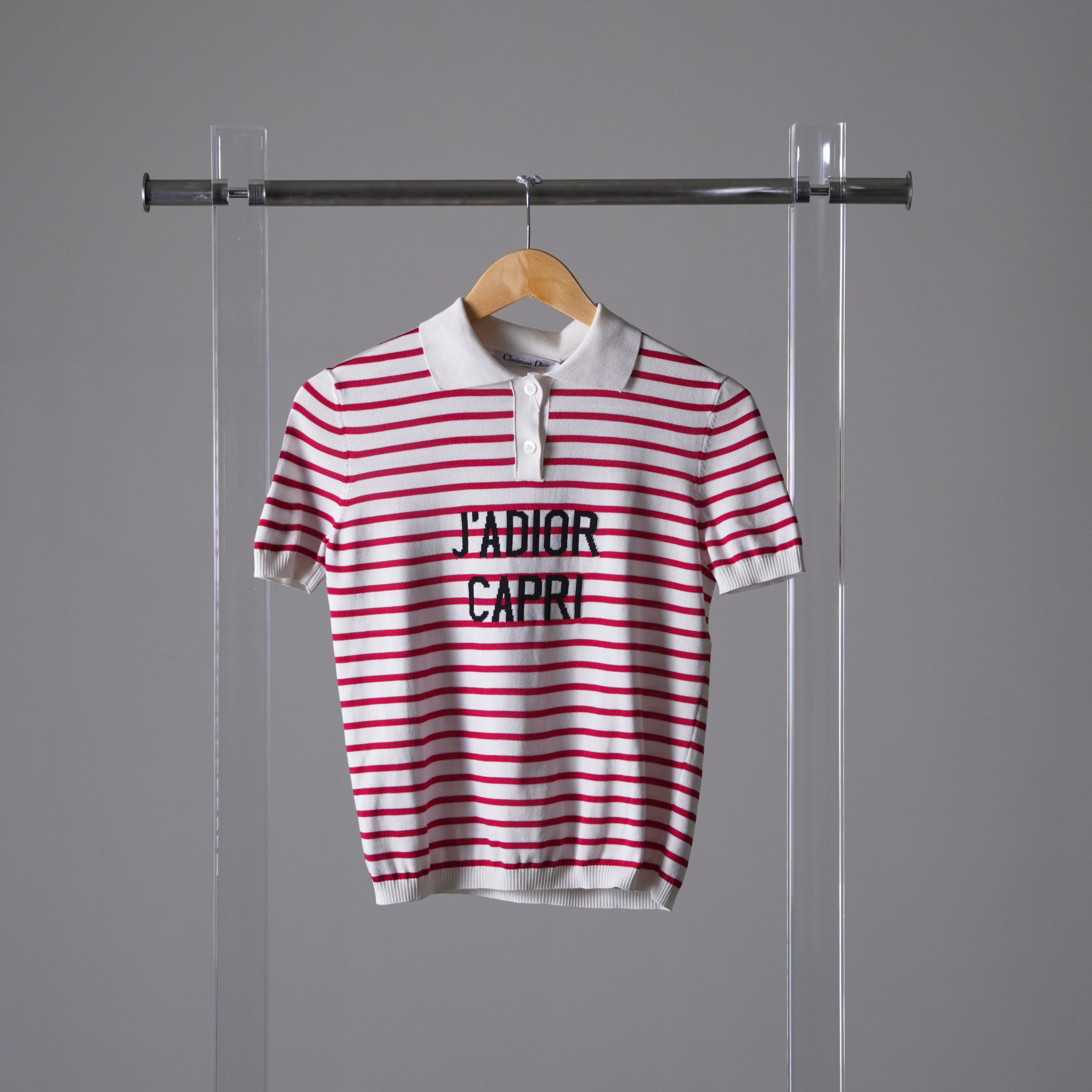 Dior  紅白條紋針織上衣