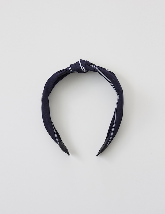 扭結線條髮箍(藍)