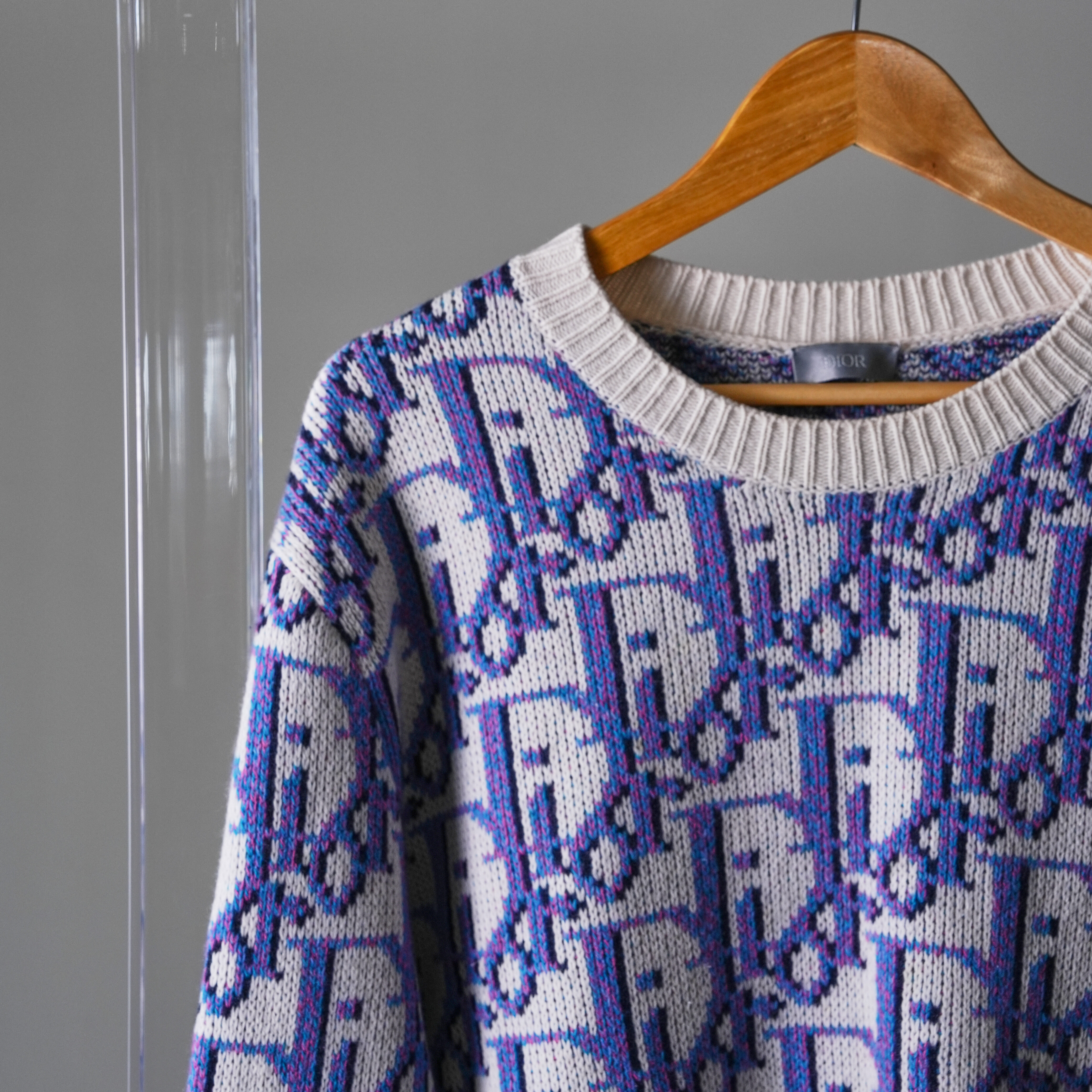 Dior  滿版老花長袖毛衣