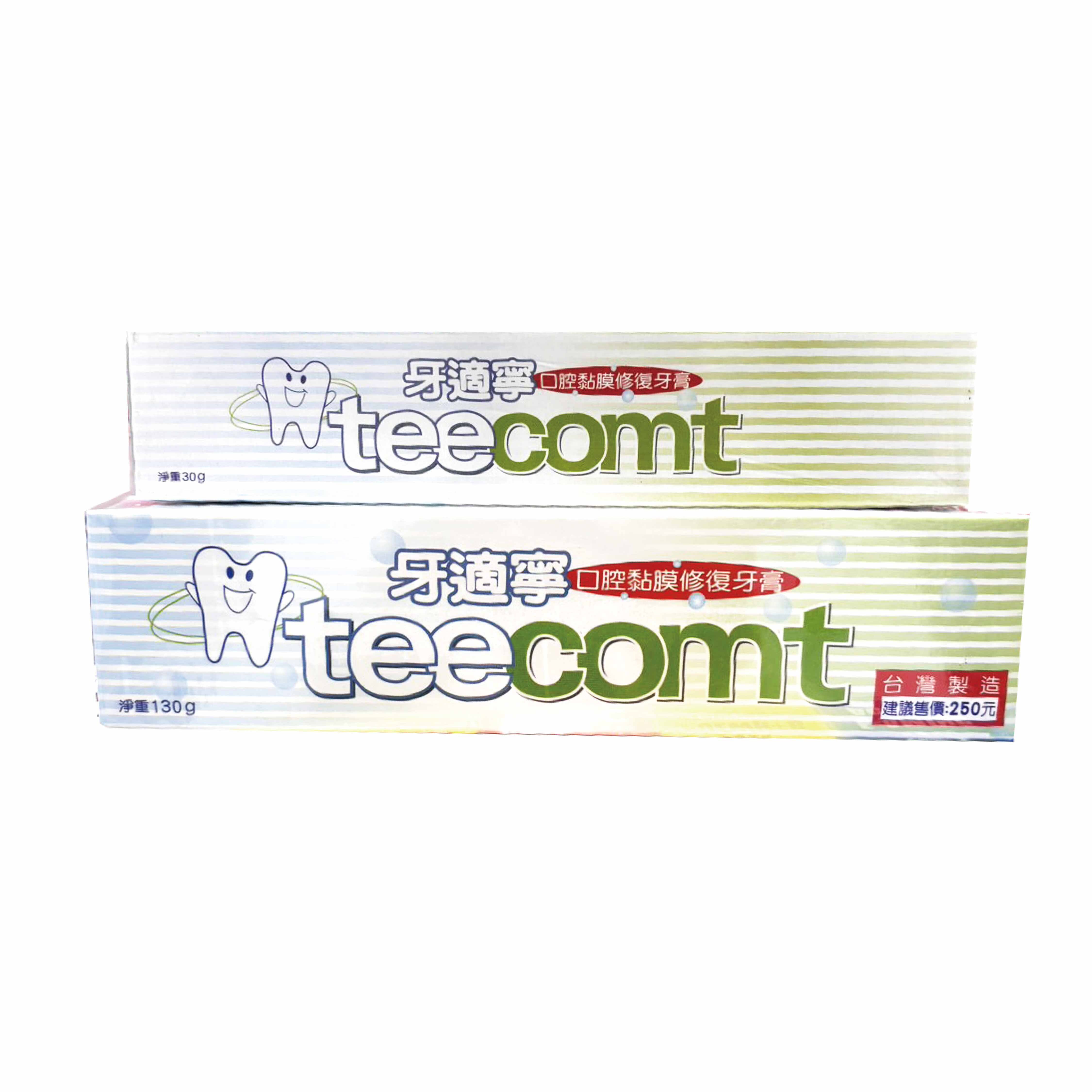 teecomt 牙適寧口腔黏膜修護牙膏130g+30g