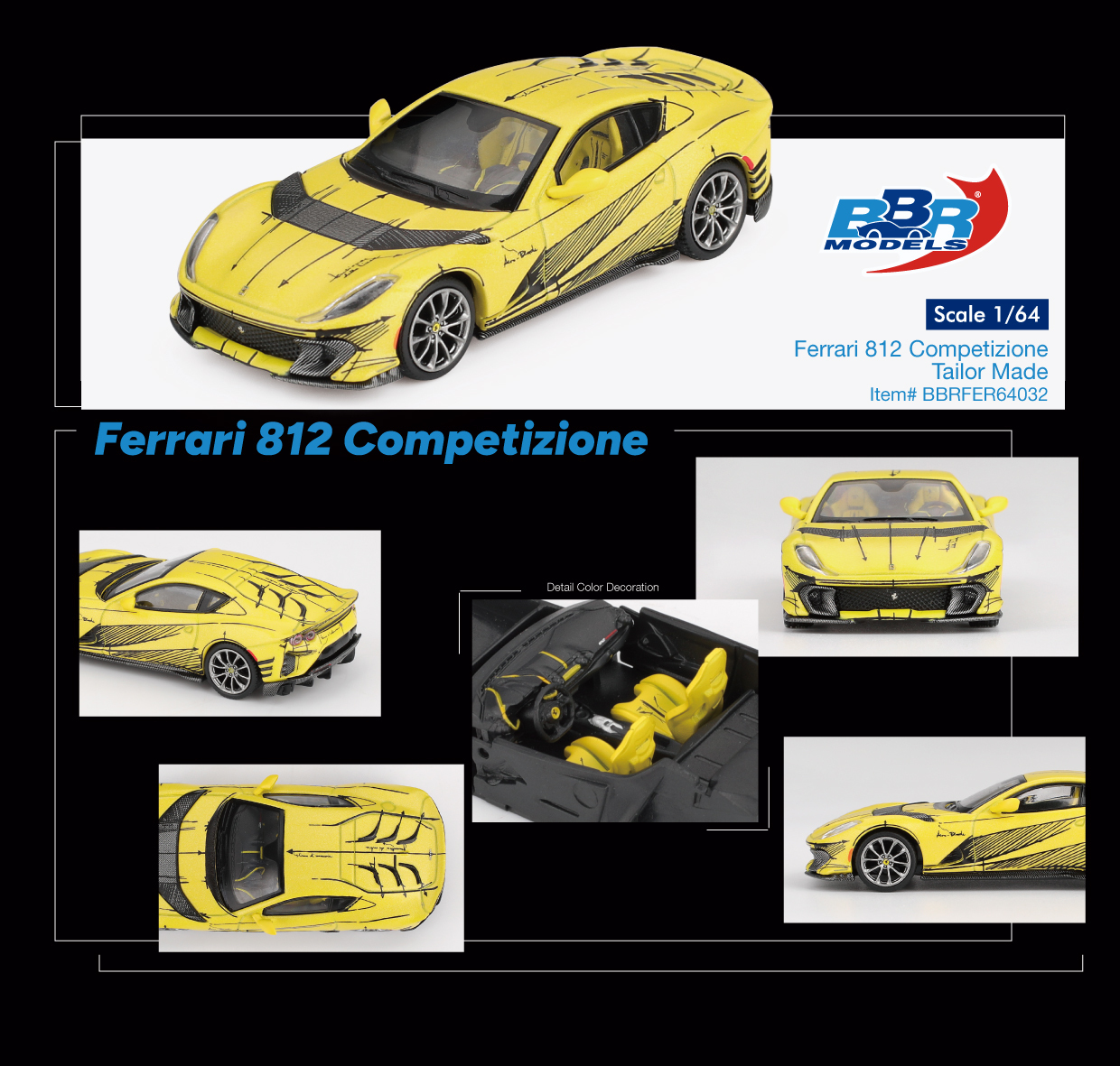 【預訂】BBR Models Ferrari 812 Competizione Tailor Made
