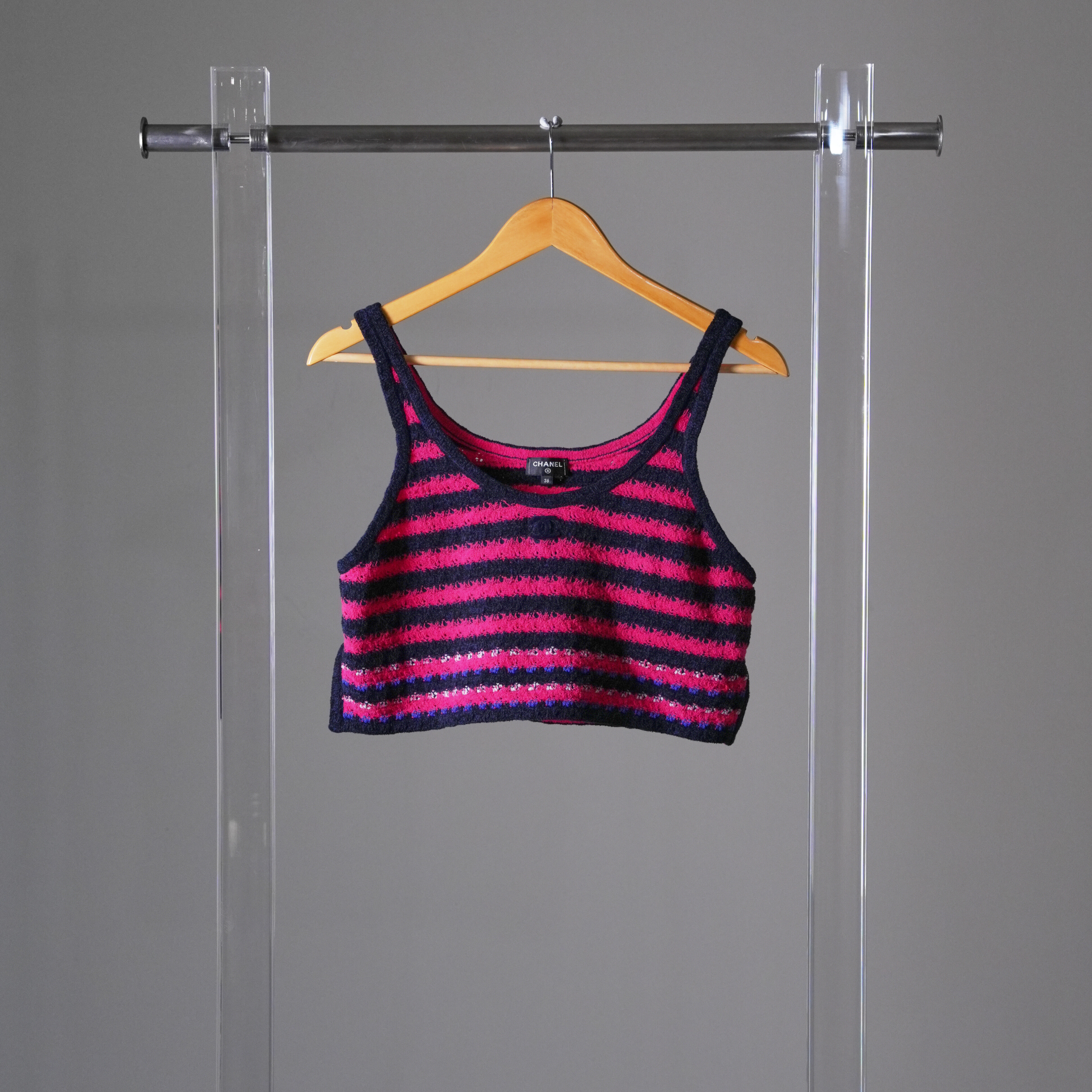 Chanel 24P粉色針織背心