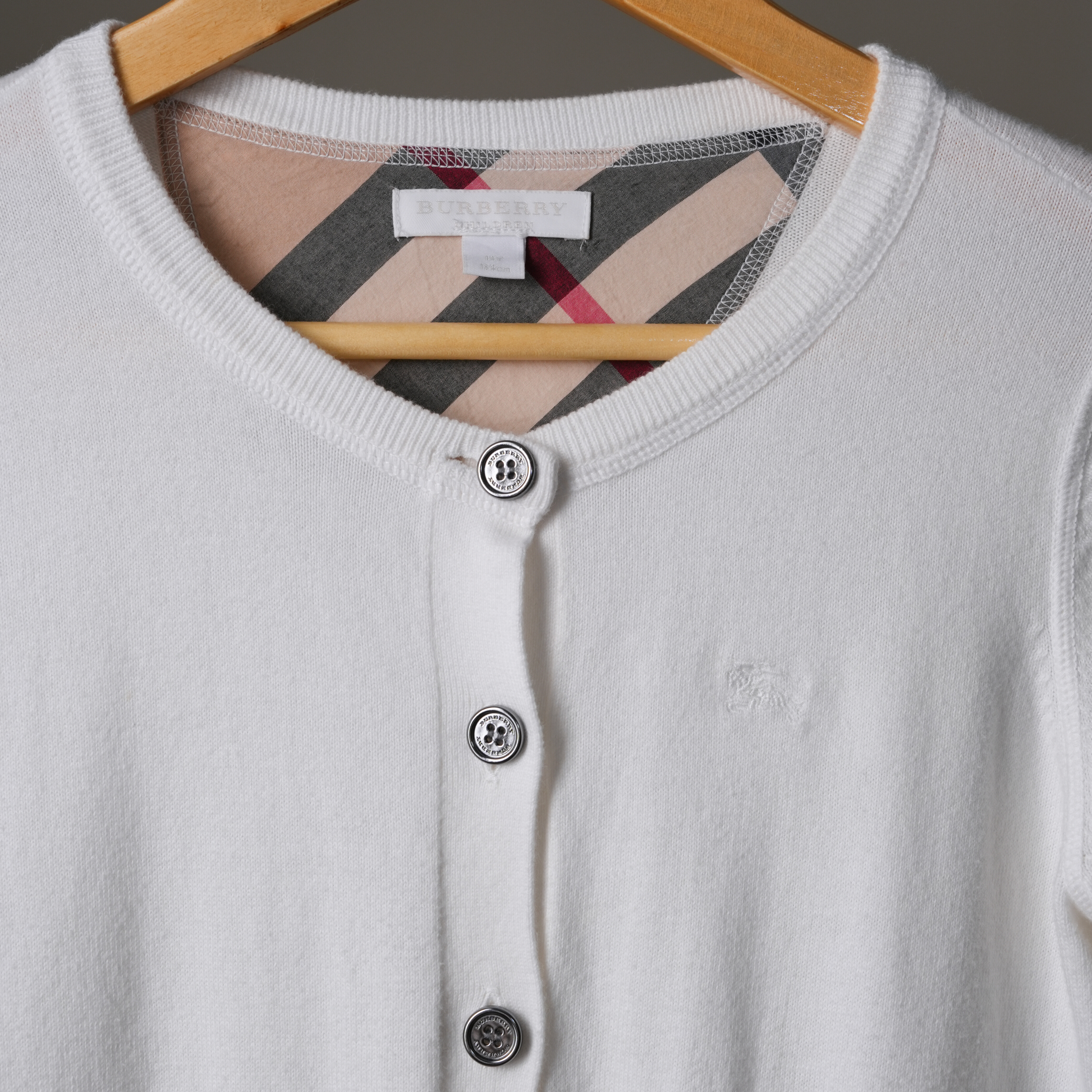 Burberry 白色針織開衫